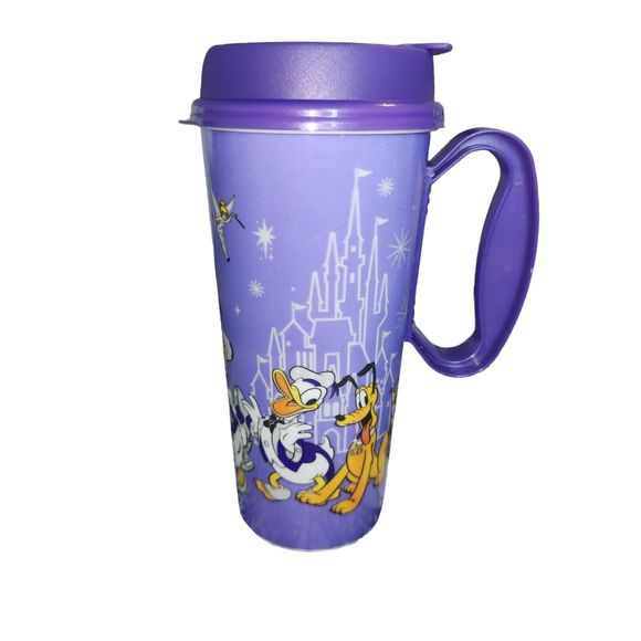 Walt Disney World 100 Years Of Wonder Refillable Plastic Tumbler 2023 Purple Top - Picture 3 of 3